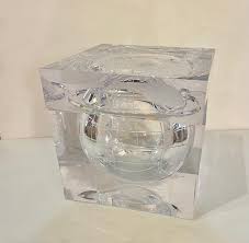 Solid Lucite World Globe Ice Bucket by Alessandro Albrizzi ...