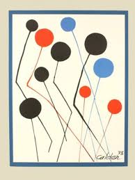 Signed Alexander Calder “Balloons" Limited Edition Painting ...