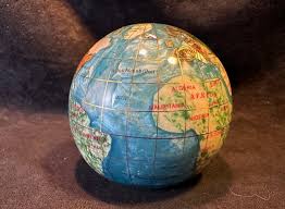 Alexander Kalifano Gemstone Globe Paper Weight Blue 3” | eBay