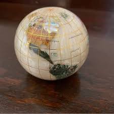 Art | Vintage Gemstone World Globe Paperweight | Poshmark