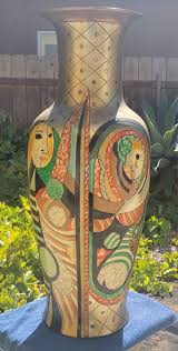 Large Vase 3 Feet Tall, Rendering of A Picasso Print. | eBay