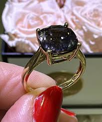 4.08carat Solitaire Cushion-cut Gem Stone Ring – HANIKEN ...