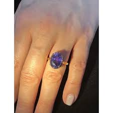 18k Gold AGL 8.53ct Blue Pink Purple Color Change Sapphire Solitaire . For Sale at Ruby Lane