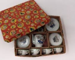 Vintage Elephant With a Butterfly Child's Tea Set, 14 Pieces, 3 Cups and Saucers, 4 Plates, Teapot, Sugar, Creamer, Original Box - Etsy Australia