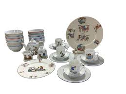 Sold at Auction: Nursery Rhyme Tea Service for Four and Ice cream Bowls