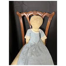 Antique Doll Cloth Doll Rag Doll Folk Art Primitive Drawn ...