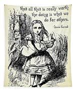 Alice in Wonderland Quote Deep Secrets of Life Poster by ...