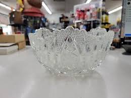 Vintage Imperial? Cut Clear Glass Saw Tooth Salad Bowl. Nice ...