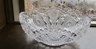 Footed Clear Glass/Crystal Scalloped Sawtooth Rim Brilliant ...