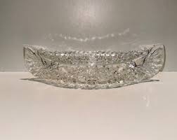 Antique American Brilliant Period Victorian Cut Crystal Celery Boat Canoe Shaped Dish Harvard Pattern Asparagus Server ABP Serving Piece - Etsy