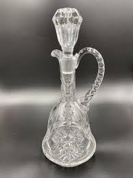 Bohemian Czech Hand Cut Queen Lace 500PK 24% Lead Crystal Decanter with Handle | eBay