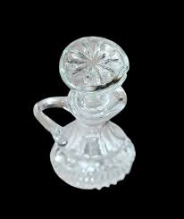 Crystal Clear Cut Glass Oil and Vinegar Cruet - Etsy