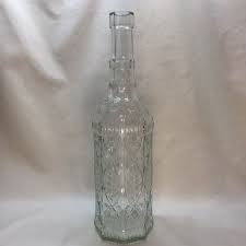 Decorative Clear Thick Octagonal Glass Bottle - 11 3/4” | eBay