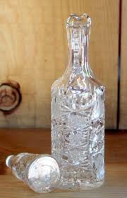 Vintage Bohemian Hob Star Cut Glass Cruet With Stopper - Etsy