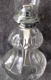 Vintage Oil Lamp Tall and Clear Glass. Very Clean. New Wick in It. - Etsy Ireland