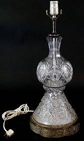 Vintage Pair Cut Crystal, Silver Plate Lamps
