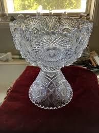 Cut Glass Punch Bowl By Seiter & Higgins | eBay