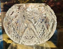 ABP American Brilliant Period Dorflinger Cut Glass Rose Bowl Vase Essex 2 AVAILA | eBay Australia