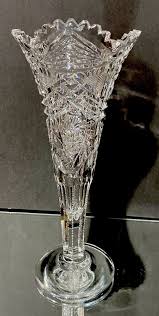 American Brilliant Cut Glass...Vase....9.5" x 4.125"...A Beauty...BUY IT NOW | eBay