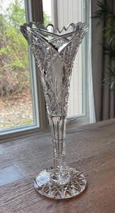 Clear Glass Trumpet Vase - Etsy