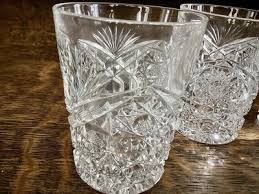 Antique Bohemian Czech Crystal Cups Bowl Hand Cut 24% Lead Glass | eBay