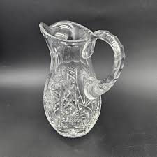 Barski Cut Crystal Pitcher 8 1/2 Inches Tall - Etsy Australia