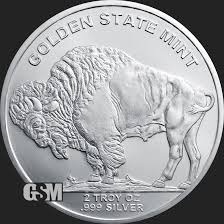 2 oz Buffalo Silver Round .999 Fine