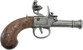 Amazon.com: Denix Replica Colonial Pocket Flintlock Pistol ...