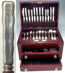 Lap-Over-Edge (Sterling, 1880, Monograms) 116 Piece Estate ...