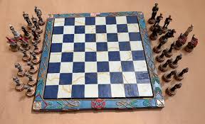 Vintage Civil War Chess Set/history Buff Collectible/highly ...