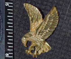 Patriot's Gift! Solid 14k Yellow Gold Eagle Pendant. Vintage ...