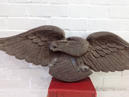 32" Vintage Eagle Wall Hanging // Large Molded Plastic Eagle Plaque, Dark Gold Brown, Farmhouse Mantle Art, Bicentennial 1970's Outdoor - Etsy