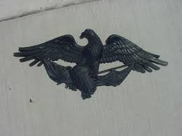 Vintage Black Plastic American Bald Eagle Wall Hanging 24 ...