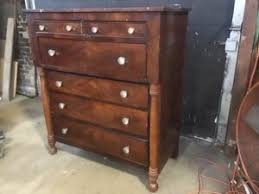 Dresser w/ Glass Knobs - 6 Drawers - Mahogany - Construction Junction