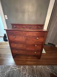 ALL FREE Vintage dresser needs some love, it's real wood!! It's heavy, has a broken drawer but could be fixed by the right person. Free heater and table light (getting rid of