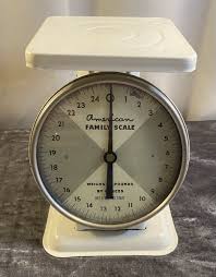 Vintage American Family Scale 25 Lbs Rustic White Shabby Chic Farmhouse Decor | eBay