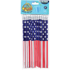 Patriotic Pencils - 12 Count