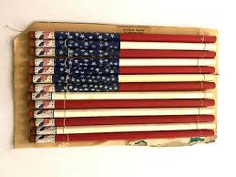 Lot of (13) American Flag Pencils on Card Fairhaven ...