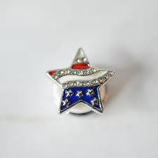 Star Red, White and Blue Charm – CharmsBeDazzle