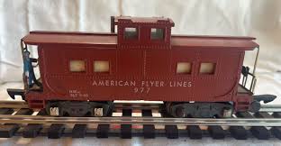 S Gauge American Flyer 977 Illuminated Caboose. Small Chip ...