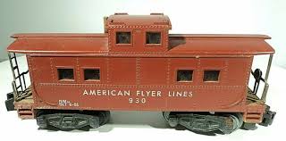 VINTAGE AMERICAN FLYER LINES S SCALE Lighted Caboose #930 ...
