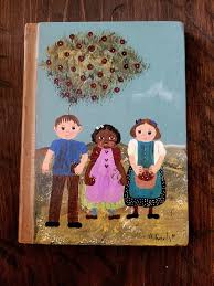 Handpainted Folk Art, Upcycled Book, Tom and Susan, Social ...