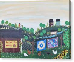 Welcome to Sunflower Canvas Print by Melanie Sovran Wolfe ...