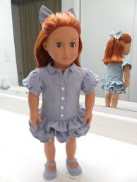 Faraway Downs Dress 18 inch Doll Clothes PDF Download
