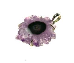 SS Amethyst Stalactite Prong Pendant – Fire & Ice