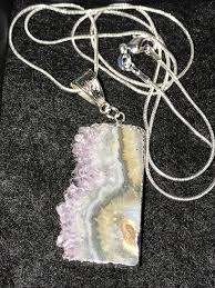 Amethyst Gemstone Necklace Sterling Silver 24” - Etsy