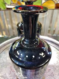 Antique Bristol Amethyst Glass Vases: Victorian Floral Decor ...