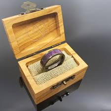 Couples Set: Royal Purple Box Elder Wood Gunmetal Hammered Tungsten Ring - Etsy
