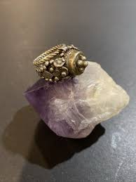 Vintage Rare Sterling Silver Heavy Wide Ring Size: 6.5 | eBay