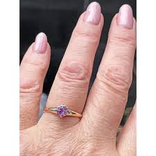 Victorian English CIRCA 1890 Antique GIA 1.06ct Pink Sapphire . For Sale at Ruby Lane